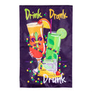 Drink, Drank, and Drunk Applique Flag House