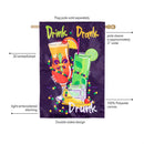 Drink, Drank, and Drunk Applique Flag House