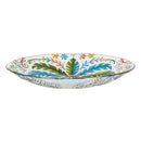 Palm Beach Birdbath, Glass Folk Art Palm Tree, 18"