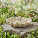 VivaStyle Bird Bath, Resin. Sunflower Shape, 11.5"