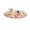 Cottage Garden Birdbath, Metal Songbird Gathering with Stand 18"