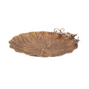 Cottage Garden Birdbath, Metal Dragonfly with Perched Birds with Stand 18"