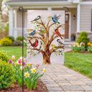 Welcome to the Flock Burlap Flag Garden