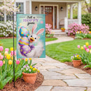 Just a Hoppy Goose Burlap Garden Flag Garden