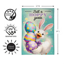 Just a Hoppy Goose Burlap Garden Flag Garden
