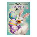 Just a Hoppy Goose Burlap Garden Flag Garden