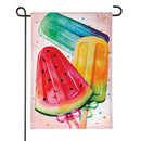 Summer Treats Burlap Garden Flag