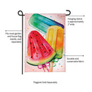 Summer Treats Burlap Garden Flag