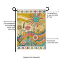 Sunny Field Burlap Garden Flag