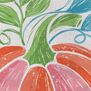 Fun Bright Pumpkin Burlap Flag Garden