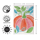 Fun Bright Pumpkin Burlap Flag Garden