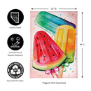 Summer Treats Burlap House Flag