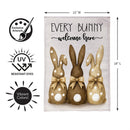 Every Bunny Welcome Here Burlap Garden Flag Garden
