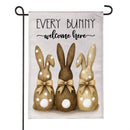 Every Bunny Welcome Here Burlap Garden Flag Garden