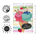 Life Is Sweet Burlap Flag Garden