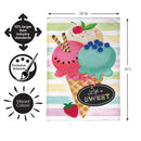 Life Is Sweet Burlap Flag House