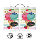 Life Is Sweet Burlap Flag House