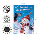 Freeze the Moment Burlap Flag Garden