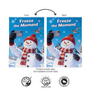 Freeze the Moment Burlap Flag Garden