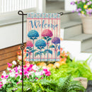 Vintage Hydrangea Burlap Garden Flag