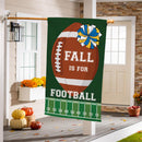 Fall Football Burlap Flag House