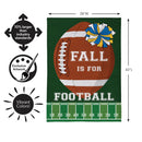 Fall Football Burlap Flag House