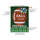 Fall Football Burlap Flag House