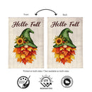 Leaf Gnome Burlap Flag House