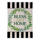 Bless Our Home Burlap Garden Flag