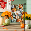Pumpkin Bunch Burlap Flag Garden