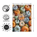 Pumpkin Bunch Burlap Flag Garden