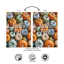 Pumpkin Bunch Burlap Flag Garden