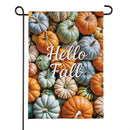 Pumpkin Bunch Burlap Flag Garden
