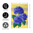 Hydrangea Blossom Burlap Garden Flag