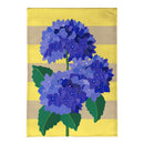 Hydrangea Blossom Burlap Garden Flag
