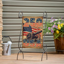 250th Anniversary Cannons Burlap Garden Flag