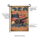 250th Anniversary Cannons Burlap Garden Flag