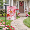 Just a Love Goose Burlap Garden Flag Garden