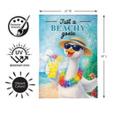 Just a Beachy Goose Burlap Garden Flag Garden