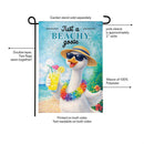Just a Beachy Goose Burlap Garden Flag Garden