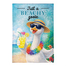 Just a Beachy Goose Burlap Garden Flag Garden