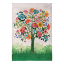 Blooming Tree of Life Burlap Garden Flag