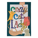 Pet Central Crazy Cat Lady Burlap Flag Garden