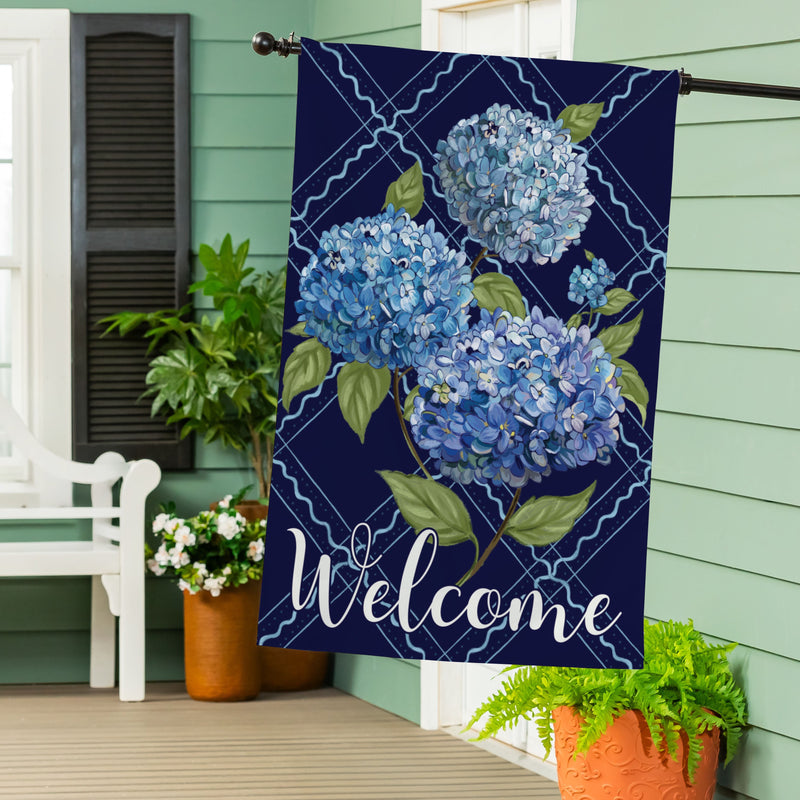 VivaStyle Burlap House Flag, Gilded Meadow