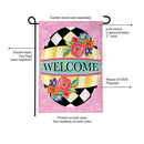 Courtly Check Egg Burlap Flag Garden