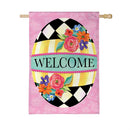 Courtly Check Egg Burlap Flag House