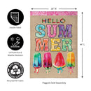 Summer Popsicle Burlap House Flag