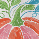 Fun Bright Pumpkin Burlap Flag House