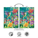 Hummingbird Haven Burlap Garden Flag Garden