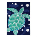 Sea Turtle Oasis Burlap Garden Flag
